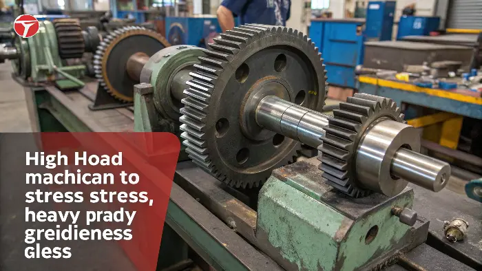 alt text: Close-up of a gear assembly made of hardened steel