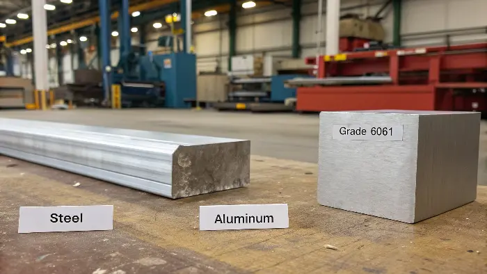 Aluminum extrusions and machined aluminum parts
