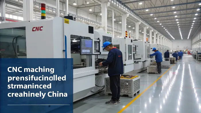 A CNC machine in China next to a more expensive one in a Western country