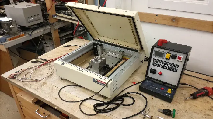 CNC machine power cable and breaker