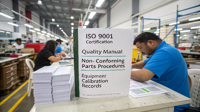 ISO 9001 certificate for a CNC machine shop