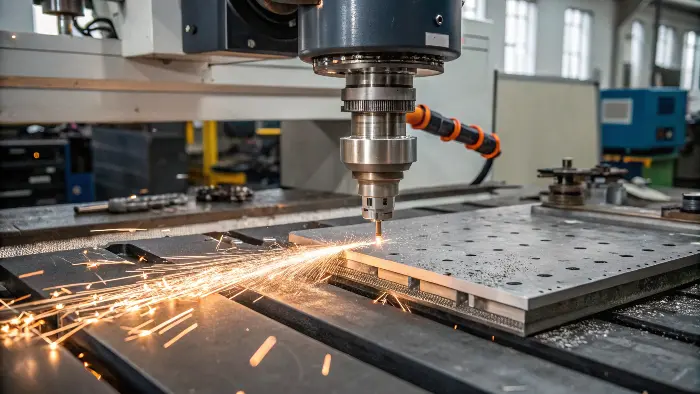CNC Machine Cutting with IPM Display