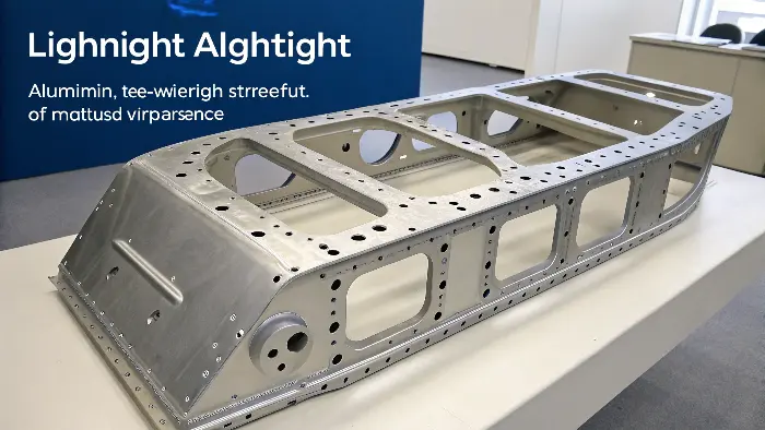 A scale balancing a block of aluminum and a block of steel to show weight difference