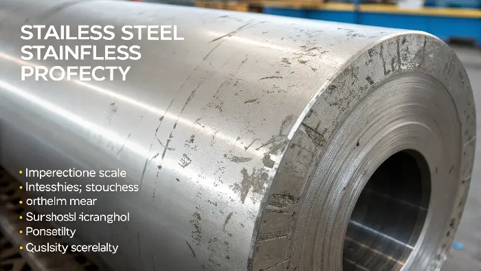 A microscopic view of a non-metallic inclusion within a steel matrix