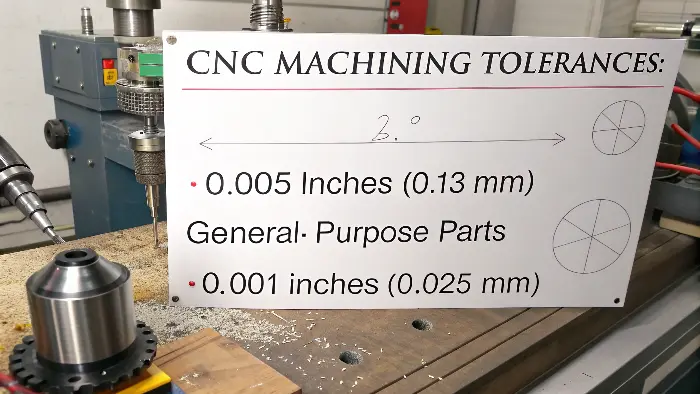A CNC machine cutting a block of aluminum with precision.