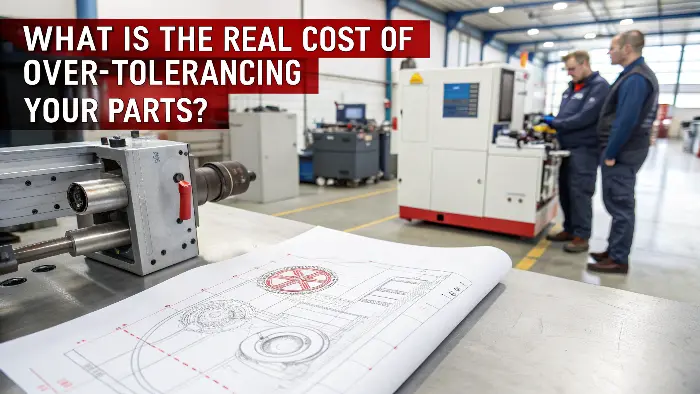A cost graph showing an exponential increase as tolerances get tighter.