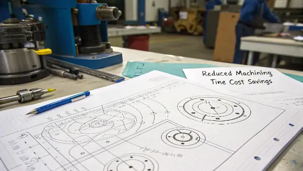 A 3D model of a carbon fiber part showing simplified design features like larger radii