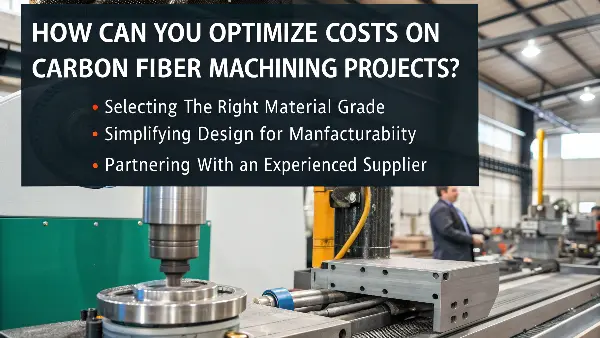 A CNC machine cutting a sheet of carbon fiber with precision