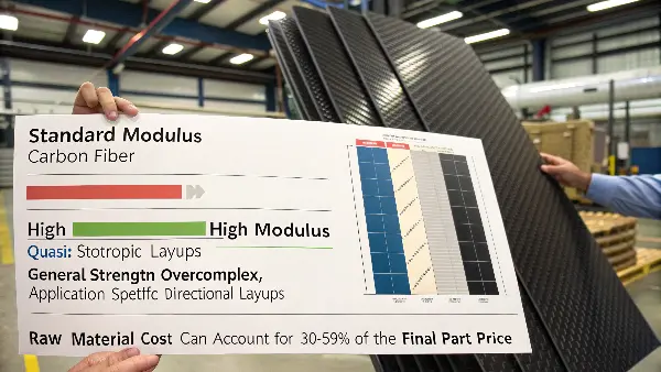 Different weaves of carbon fiber sheets laid out side-by-side