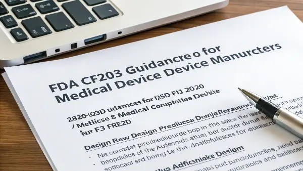 A diagram showing the waterfall model of the Design Controls process under 21 CFR 820.30.