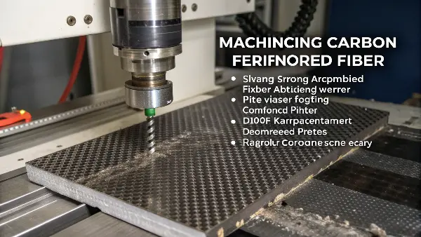 Close-up view showing the woven layers of a carbon fiber composite sheet.