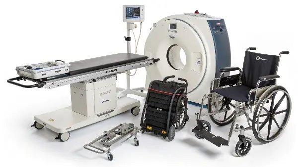 A carbon fiber patient positioning table for an MRI machine