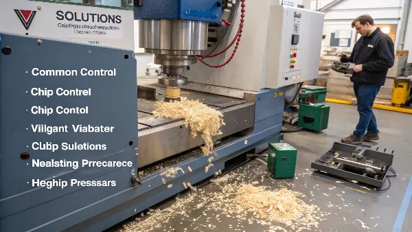 CNC machine with high-pressure coolant aimed at the grooving tool