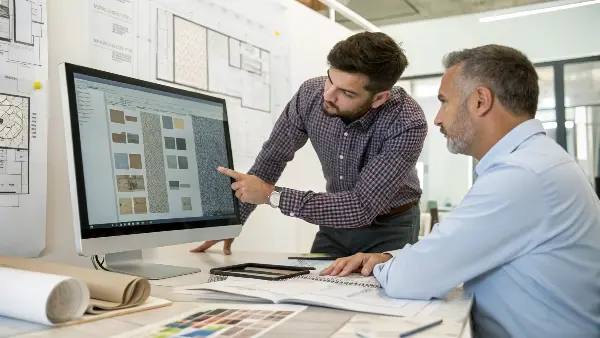 CNC Machining Material Selection A collection of different metal and plastic raw material samples.