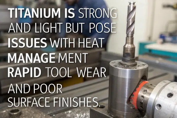 CNC milling titanium component