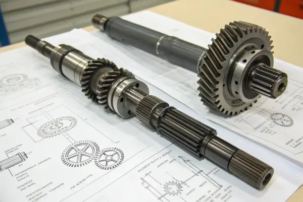 Drive shaft vs transmission shaft comparison diagram