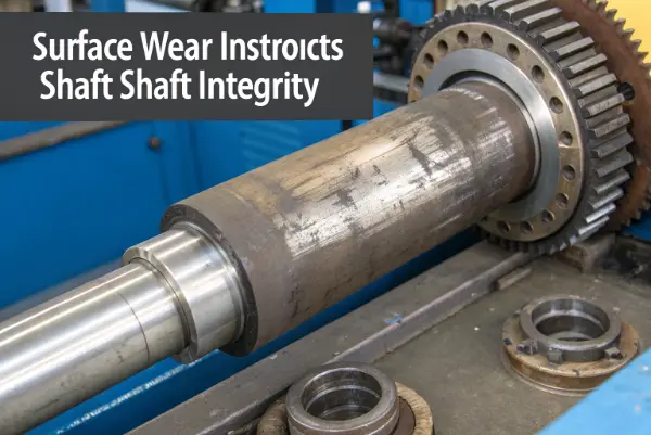 worn transmission shaft surface