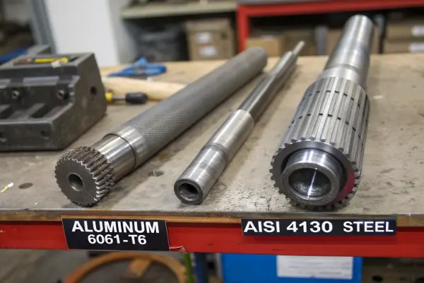 Heavy duty drive shaft made of 4130 steel