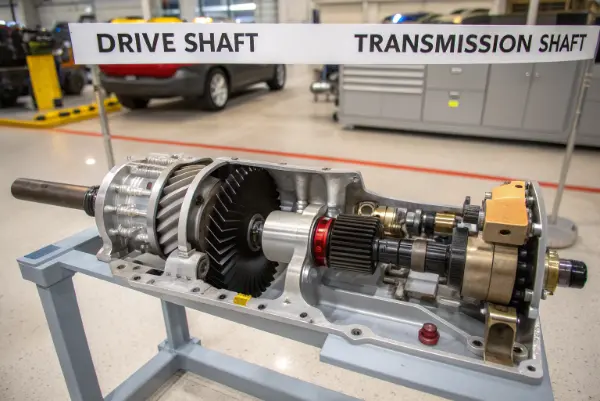 Internal transmission shaft vs external drive shaft