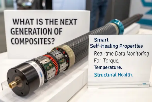Concept art of a smart transmission shaft with sensors