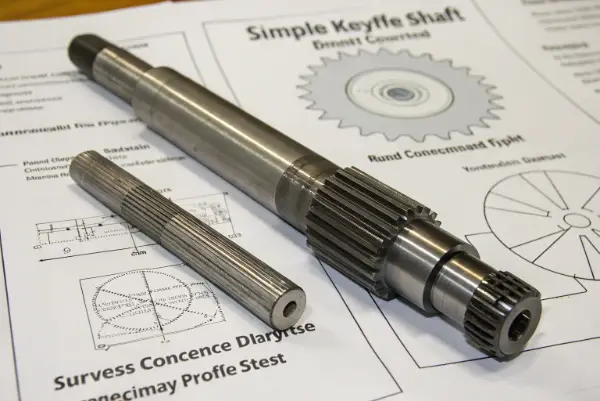 spline shaft vs keyed shaft design