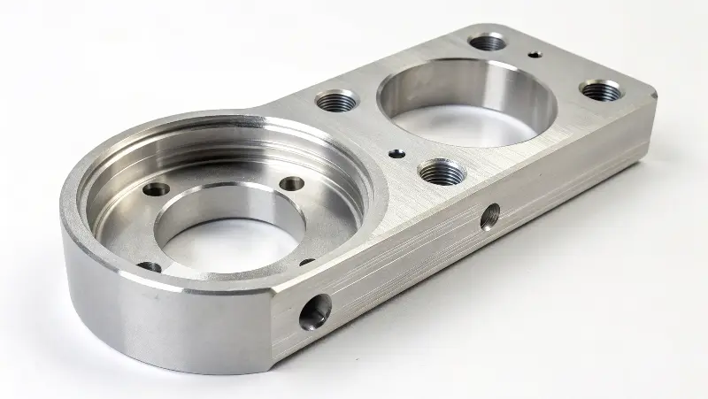 Large aluminum part for three-axis CNC milling